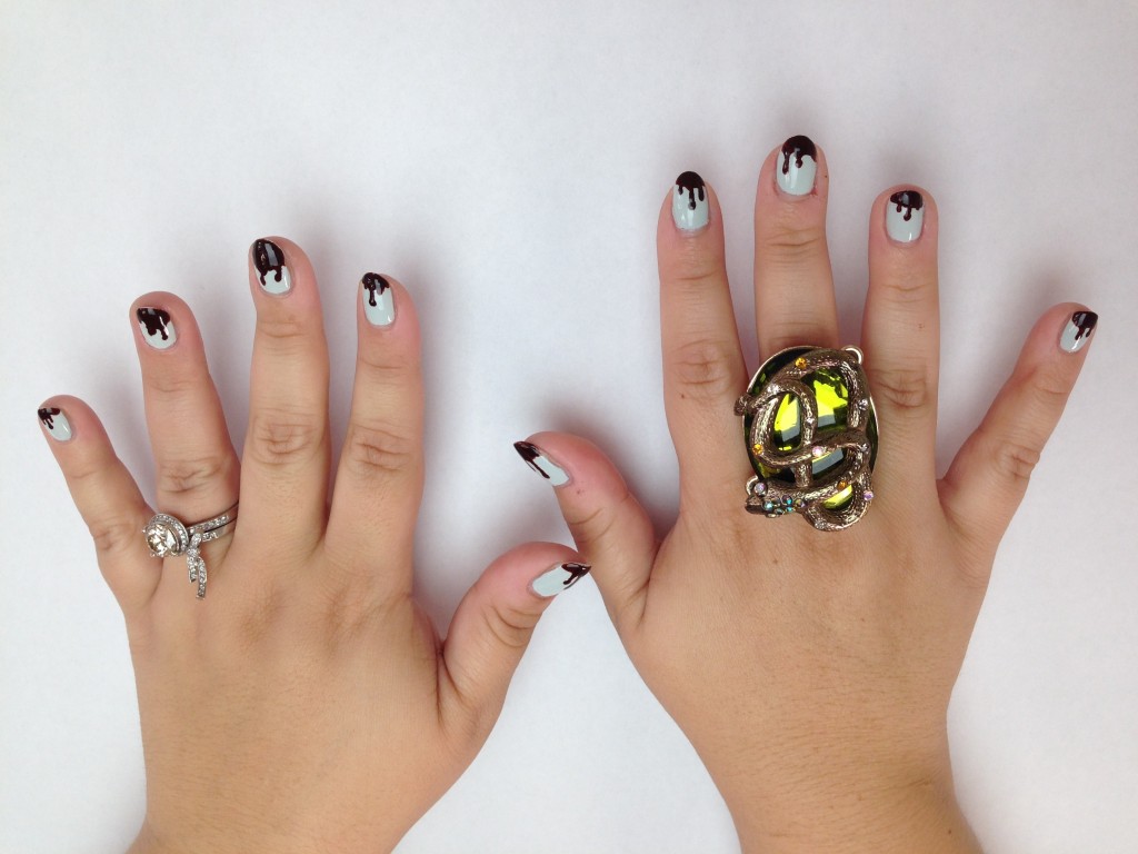 halloween nails both hands