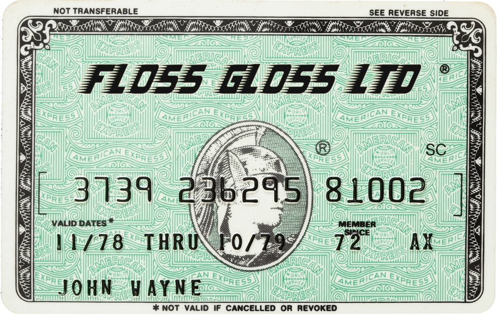 floss gloss card